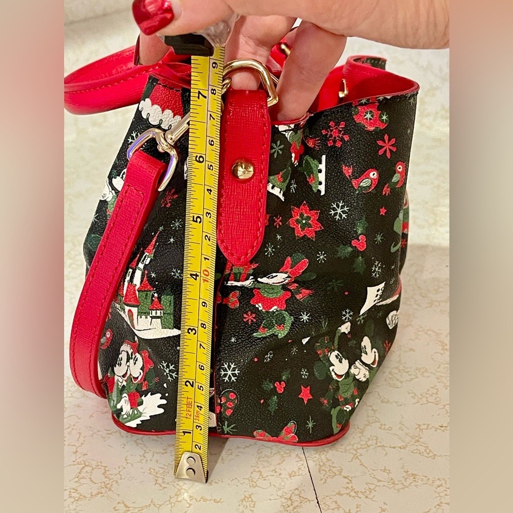 2017 Disney Dooney & Bourke Christmas Woodland Winter Crossbody Satchel Hand Bag - Picture 11 of 13